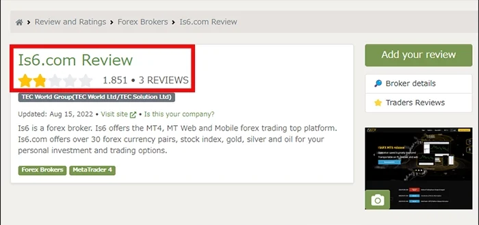 FPA IS6FX